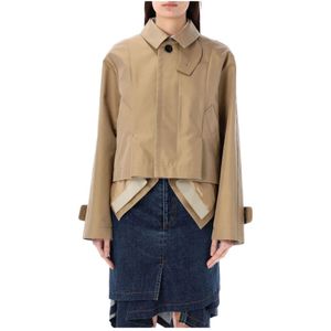 Sacai, Jassen, Dames, Beige, L, Katoen, Outdoor