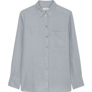 Marc O'Polo, Blouses & Shirts, Dames, Blauw, XS, Linnen, Linnen blouse normaal