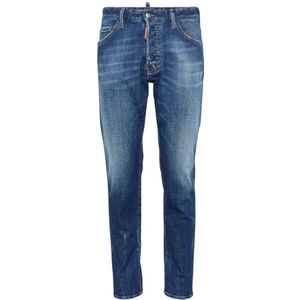 Dsquared2, Jeans, Heren, Blauw, 2Xl, Katoen, Blauwe Jeans Herfst Winter Collectie