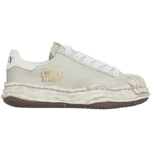 Mihara Yasuhiro, Vintage Leren Lage Sneaker Wit, Dames, Maat:37 EU