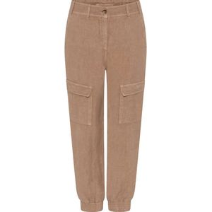 Gustav, Broeken, Dames, Beige, S, Linnen, Cargo Broek - Carmel