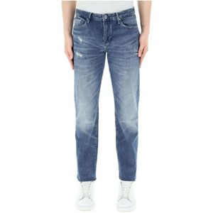 Armani Exchange, Jeans, Heren, Blauw, W30, Denim, Slim-fit Jeans