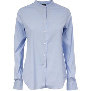 Aspesi, Blouses & Shirts, Dames, Blauw, L, Koreaanse Stijl Overhemdencollectie