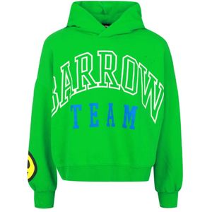 Barrow, Sweatshirts & Hoodies, Heren, Groen, M, Vintage College Logo Sweaters