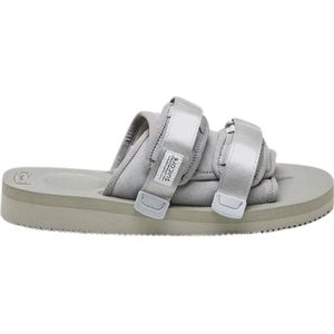 Suicoke, Neopreen en Nylon Sandalen met Klittenbandsluitingen Grijs, Heren, Maat:42 EU