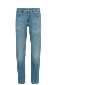 Hugo Boss, Jeans, Heren, Blauw, W34 L34, Slimfit-jeans