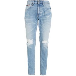 Tommy Jeans, Jeans, Heren, Blauw, W34 L32, Katoen, Jeans- TJM Austin Slim Tappered FIT