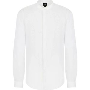 Armani Exchange, Overhemden, Heren, Wit, XL, Casual Overhemd