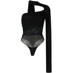 Mugler, Body Zwart, Dames, Maat:M