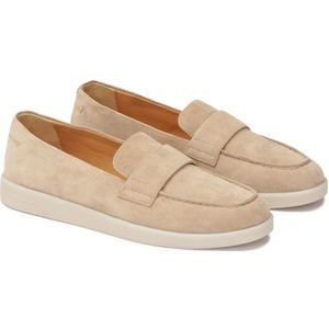 Kazar, Schoenen, Dames, Beige, 37 EU, Suède, Beige suède instap casual half schoenen