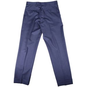 Dior, Broeken, Heren, Blauw, M, Wol, Blauwe Cargo Broek