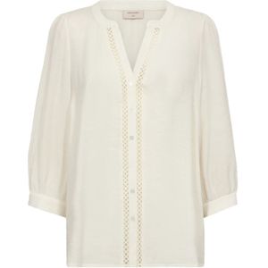 Freequent, Freequent Maira blouse ecru Beige, Dames, Maat:L