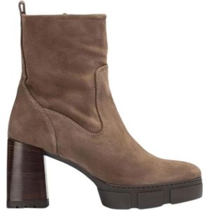 Unisa, Schoenen, Dames, Beige, 42 EU, Suède, Kinton Haklaars in Taupe Suède