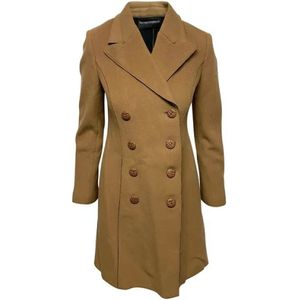 Armani Pre-owned, Pre-owned, Dames, Bruin, M, Wol, Pre-owned Wool outerwear