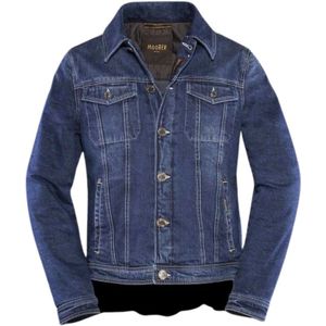 Moorer, Jassen, Heren, Blauw, L, Denim, Spijkerjasje