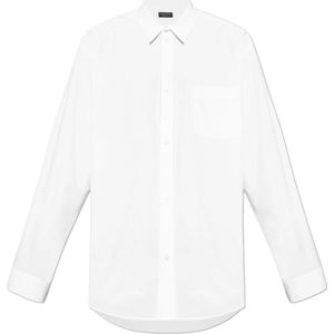 Balenciaga, Overhemden, Heren, Wit, S, Katoen, Overhemd met een zak