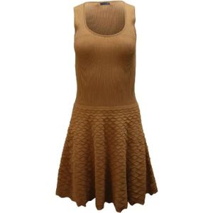 Alexander McQueen Pre-owned, Pre-owned Fabric dresses Bruin, Dames, Maat:L