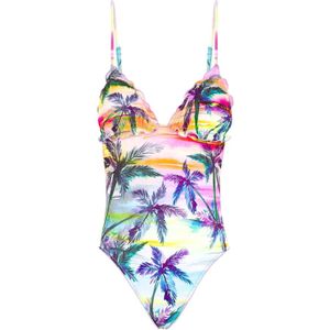 F**k, Zonsopgang Fantasie Monokini Badpak Veelkleurig, Dames, Maat:M