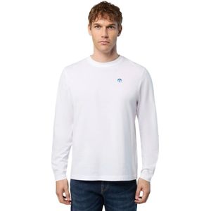 North Sails, Tops, Heren, Wit, L, Lange mouw T-shirt