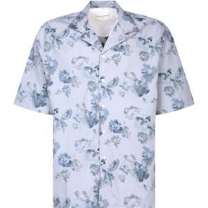 Officine Générale, Overhemden, Heren, Veelkleurig, M, Katoen, Short Sleeve Shirts