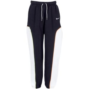Nike, Oversized Fleece Joggers voor dames Zwart, Dames, Maat:M