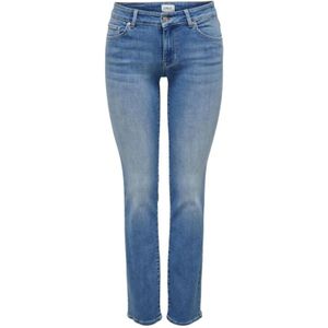 Only, Jeans, Dames, Blauw, W32 L30, Denim, Klassieke Jeans