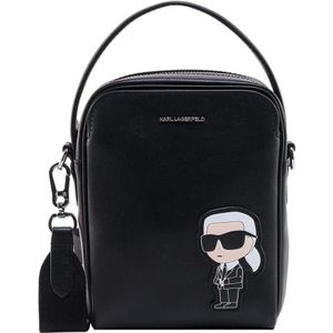 Karl Lagerfeld, Tassen, Dames, Zwart, ONE Size, Leer, Shoulder Bags