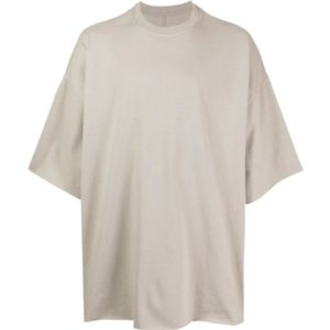 Rick Owens, Tops, Heren, Grijs, ONE Size, Katoen, Tommy T Oversized Grijs T-shirt