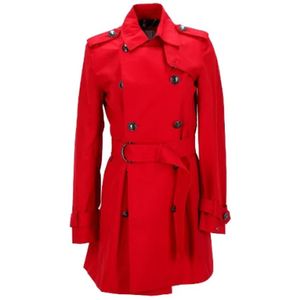 Tommy Hilfiger Pre-owned, Pre-owned Cotton outerwear Rood, Dames, Maat:S
