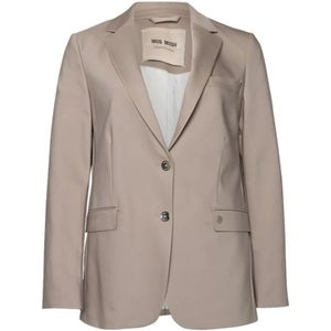 MOS Mosh, Jassen, Dames, Beige, S, Katoen, Taupe Mary Night Blazer