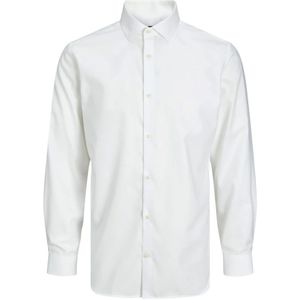 Jack & Jones, Overhemden, Heren, Wit, L, Katoen, Klassiek Wit Overhemd voor Pak