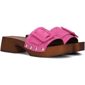 Notre-v, Schoenen, Dames, Roze, 37 EU, Suède, Dames Hakken 713l