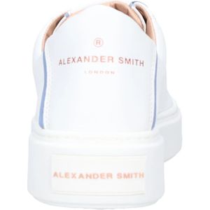 Alexander Smith, Schoenen, Dames, Wit, 40 EU, Leer, Sneakers Wit