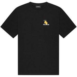 Quotrell, Tops, Heren, Zwart, M, Katoen, Quotrell Limone T-Shirt Heren Zwart/Wit