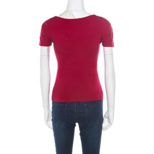 Armani Pre-owned, Pre-owned, Dames, Rood, S, Pre-owned Viscose tops