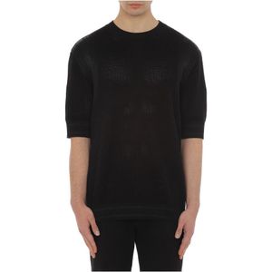 Moschino, Zwarte Sweaters voor Heren Zwart, Heren, Maat:S