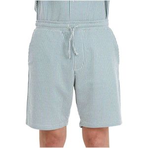 Selected Homme, Korte broeken, Heren, Veelkleurig, XL, Katoen, Bicolor Seersucker Casual Shorts