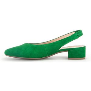 Gabor, Schoenen, Dames, Groen, 35 1/2 EU, Groene Velours Slingback Schoenen