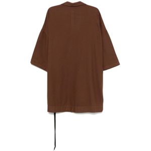 Rick Owens, Blouses & Shirts, Dames, Bruin, M, Katoen, Tommy Casual Shirt