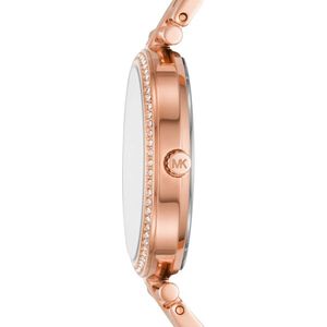 Michael Kors, Accessoires, Dames, Roze, ONE Size, Layton Roségoud Quartz Dameshorloge