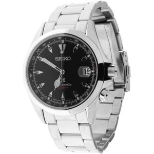 Seiko, Prospex Terra Automatisch Stalen Horloge Zwart, Heren, Maat:ONE Size