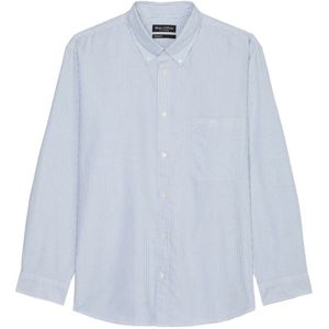 Marc O'Polo, Overhemden, Heren, Blauw, 4Xl, Katoen, Gewone overhemd