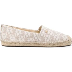 Michael Kors, Schoenen, Dames, Beige, 36 EU, Polyester, Beige Slip-On Espadrilles