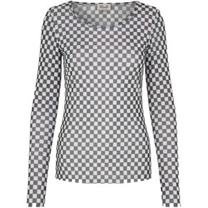 Baum und Pferdgarten, Tops, Dames, Veelkleurig, M, Geruite Mesh Top