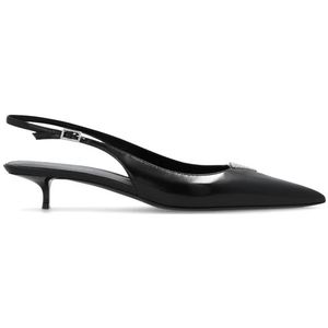 Saint Laurent, Schoenen, Dames, Zwart, 37 EU, Leer, ‘Cherish’ pumps