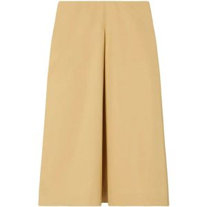 Tory Burch, Midi Skirts Beige, Dames, Maat:XS