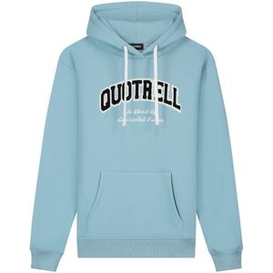 Quotrell, Sweatshirts & Hoodies, Heren, Blauw, M, Katoen, Blauwe Universiteit Hoodie Heren