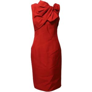 Giambattista Valli Pre-owned, Pre-owned Silk dresses Rood, Dames, Maat:S