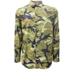 Valentino, Camouflage Army Shirt Groen, Heren, Maat:L