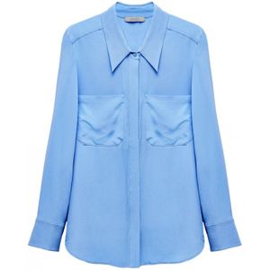 Dorothee Schumacher, Stijlvolle Volumineuze Blouses Blauw, Dames, Maat:2XL